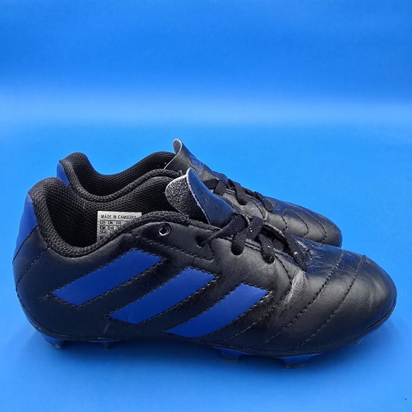 Adidas Boy's Goletto Vii FG J Black/Royal Soccer‎ Shoes FV2894 Size 13K - Picture 2 of 9